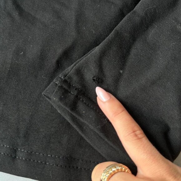 Superdown Black Mini Dress With key hole cutout cotton size Small - Picture 4 of 5